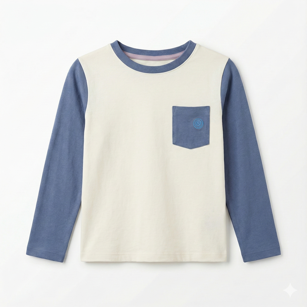 Cotton rich colourblock Shirt (BG-000099)