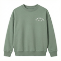 Kids Minimalist NYC Sweatshirt - Sage Green "New York City U.S.A (BG-000064)