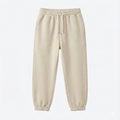 Kids' Premium Essential Beige Fleece Joggers - Solid Color (BG-000034)
