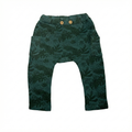 Toddler Tropical Leaf Print Harem Pants - Forest Green (BG-000023)