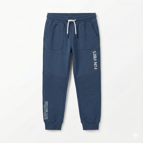 Premium Quality Fun Vibe Printed Fleece Trouser (BG-000124)
