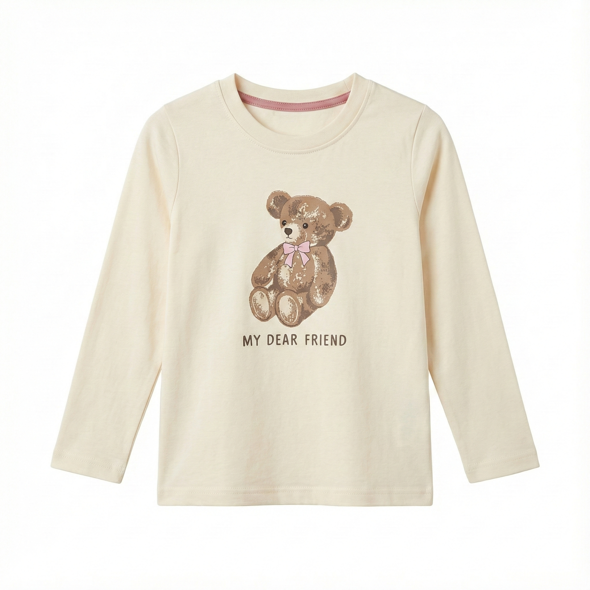 Long Sleeve Shirt with Teddy Bear Graphic