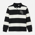 Black & White Polo Shirt with NYC Embroidery (BG-000142)