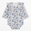 Baby Long Sleeve Bodysuit in Pink & Blue Floral Pattern (BG-000134)