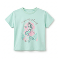 Girls Graphic Shirt with Mermaid Illustration (BG-000402)