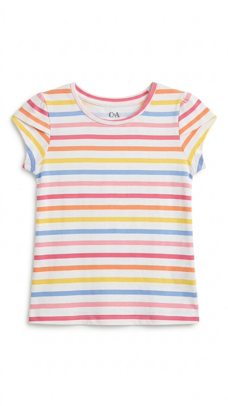 Girls Colorful Lining Shirt (BG-000376)