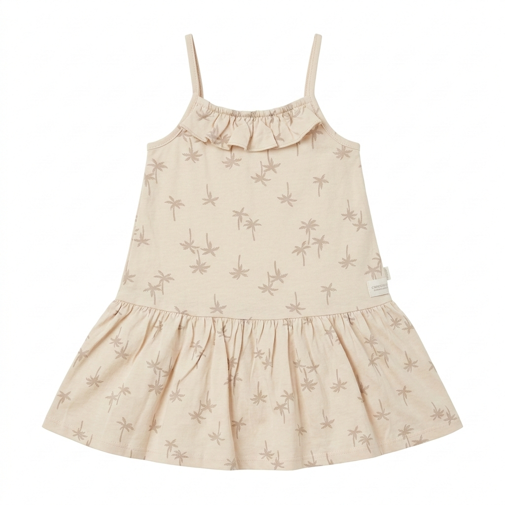 Girls Dress with Palm Tree Theme (BG-000393)