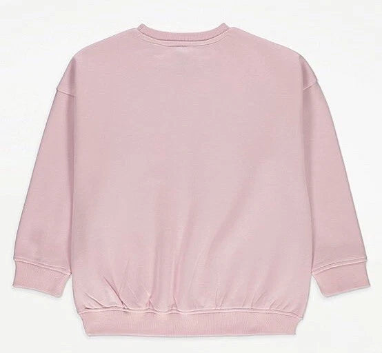 girls unicorn academy pink sweatshirt (BG-000060)