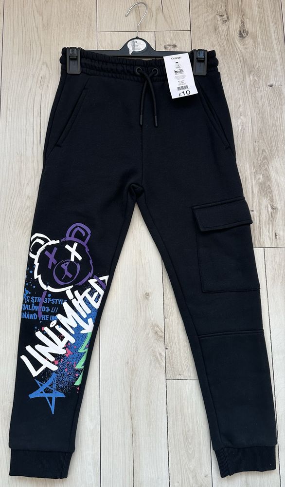 George black graffiti trouser