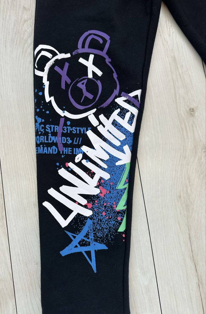 George black graffiti trouser