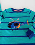 Green/orange transport mini snuggle shirt (BG-000116)