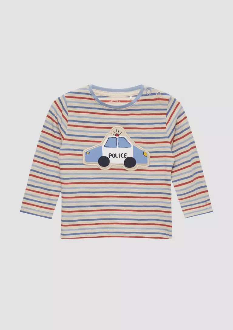 Long sleeved shirt with padded police car