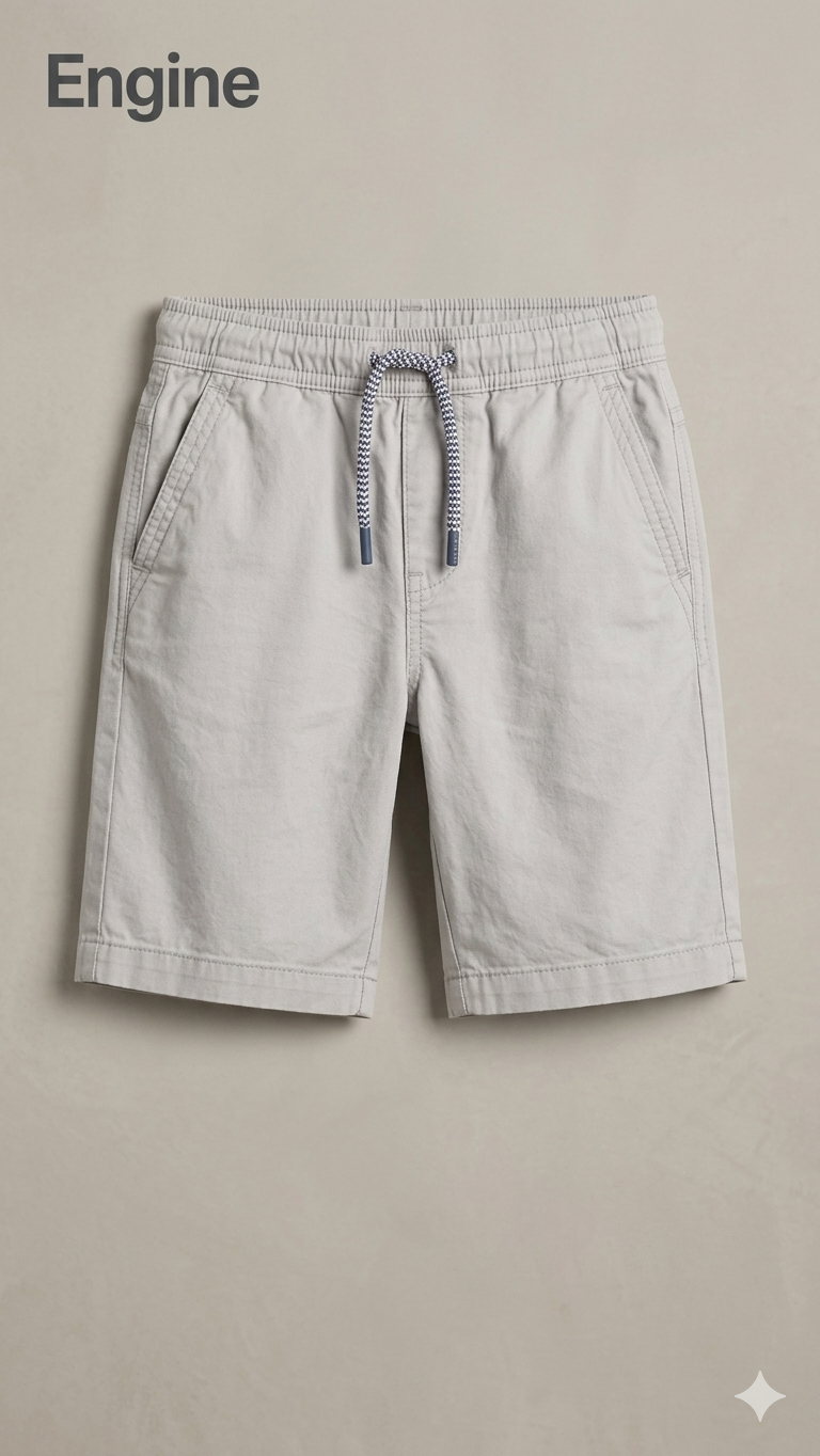 JUNIORS LIGHT GRAY SHORTS  (BG-000599)
