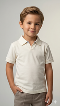cream polostyle plain   BG-000462