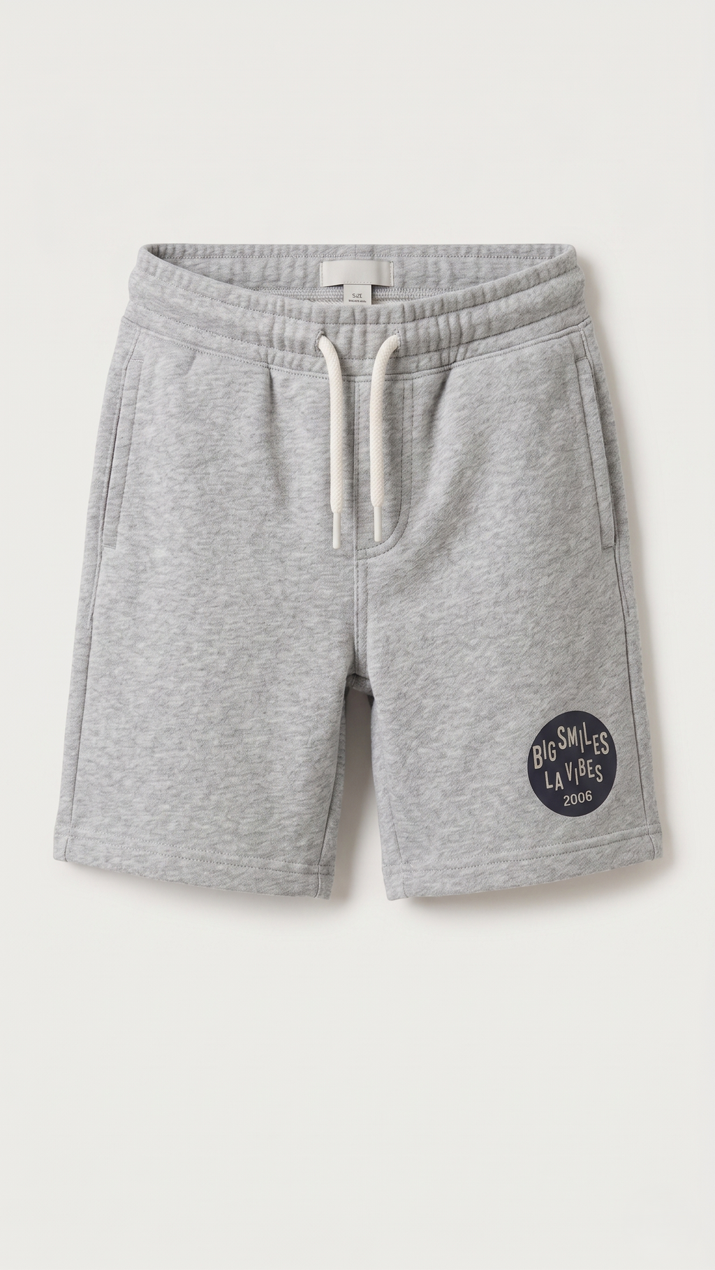 Boys Grey Terry Stuff Graphic Shorts Casual Everyday Wear Soft Fabric (BG-000540)