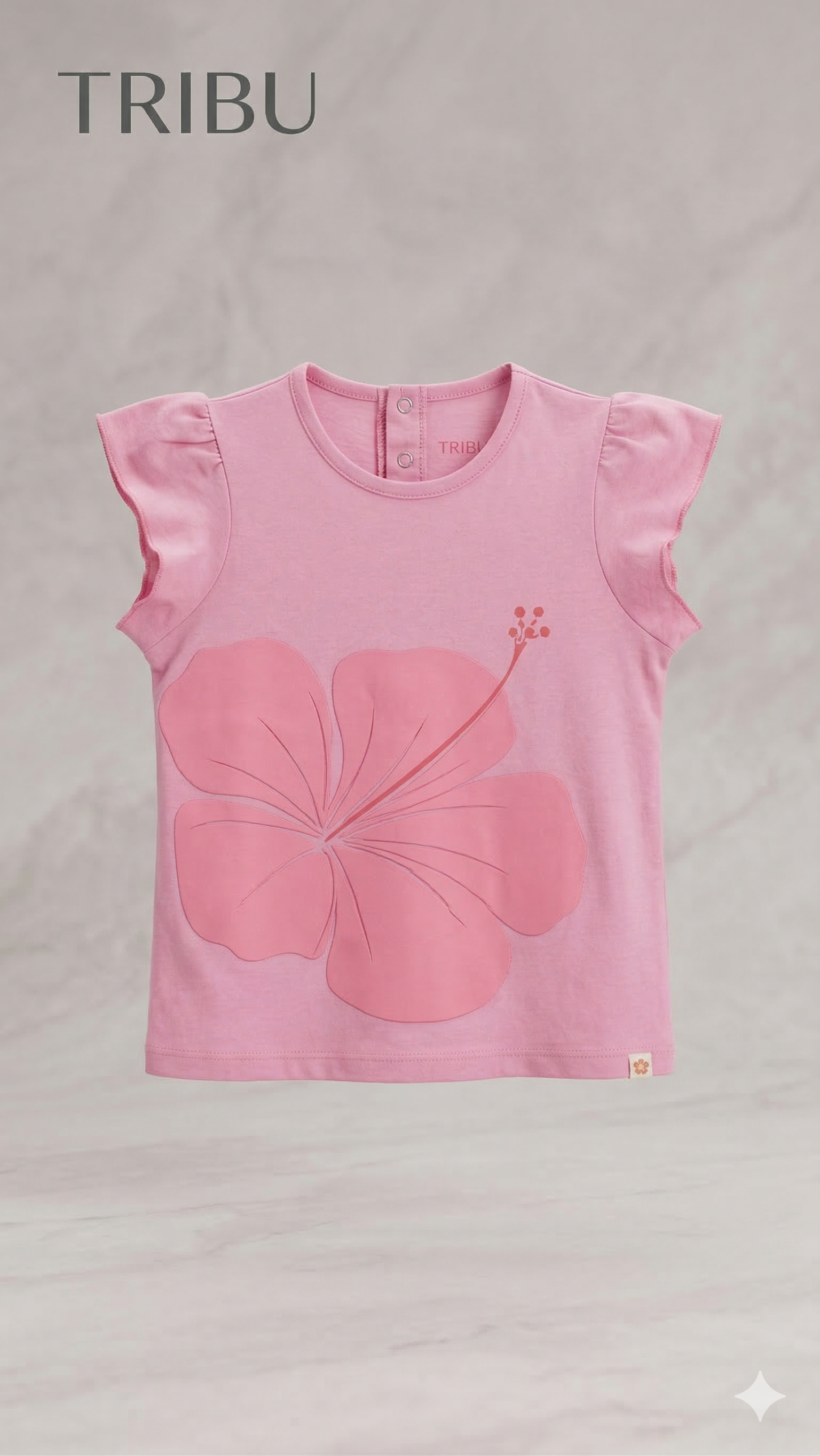 pink with 1 tulip         BG-000450