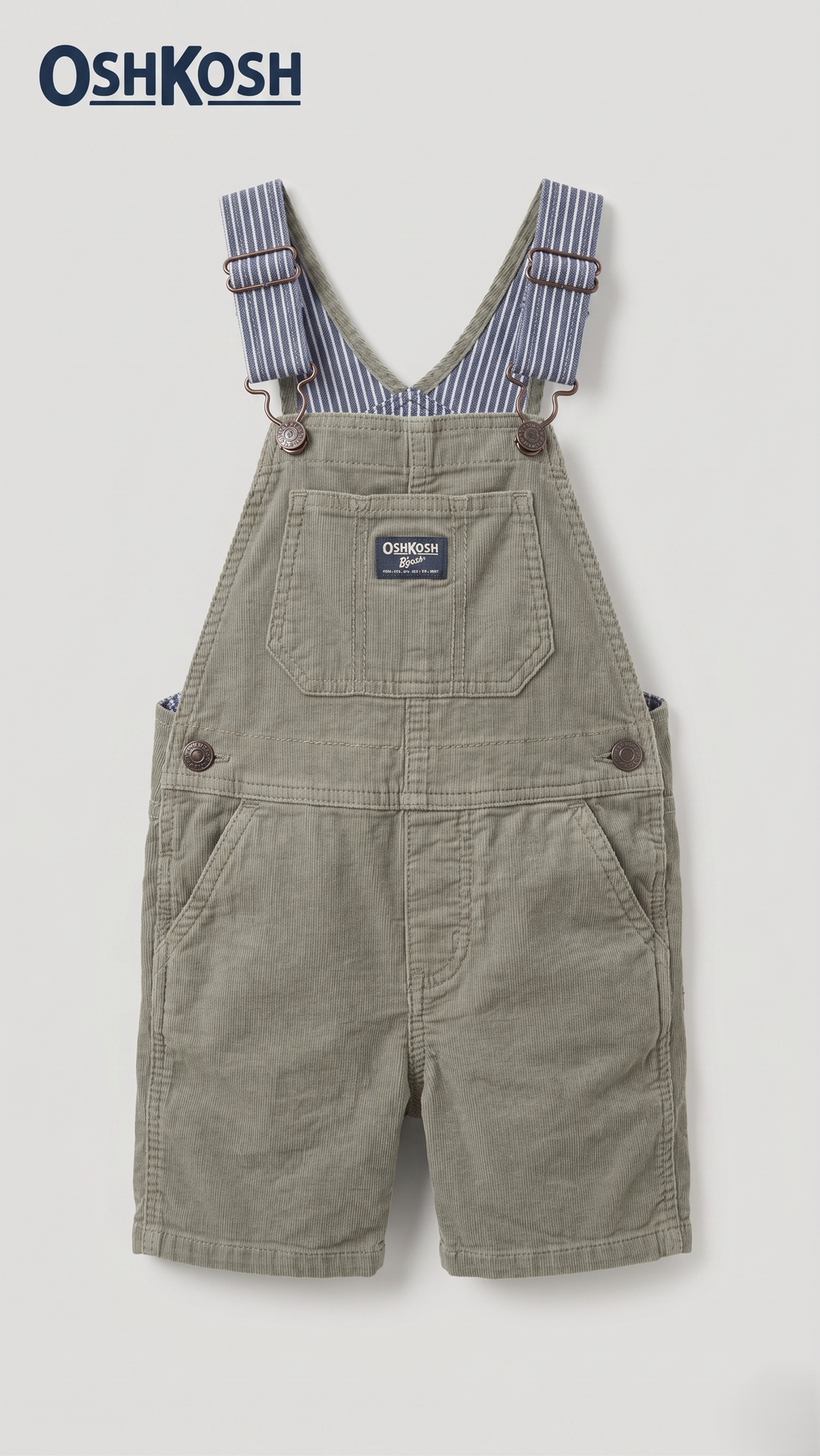 Sage Green Corduroy Overalls (BG-000591)