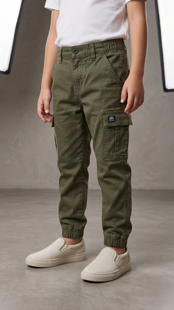 Army Green Cargo Jogger Pant (BG-000370)