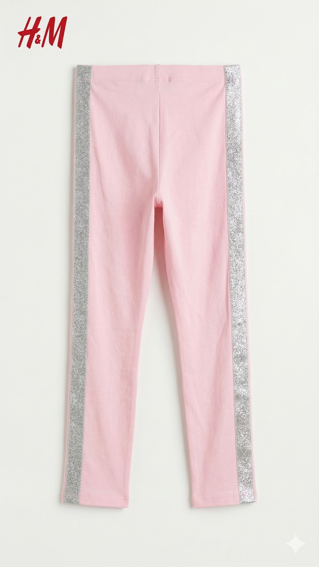 Pink Legging with side Silver Strips (BG-000516)