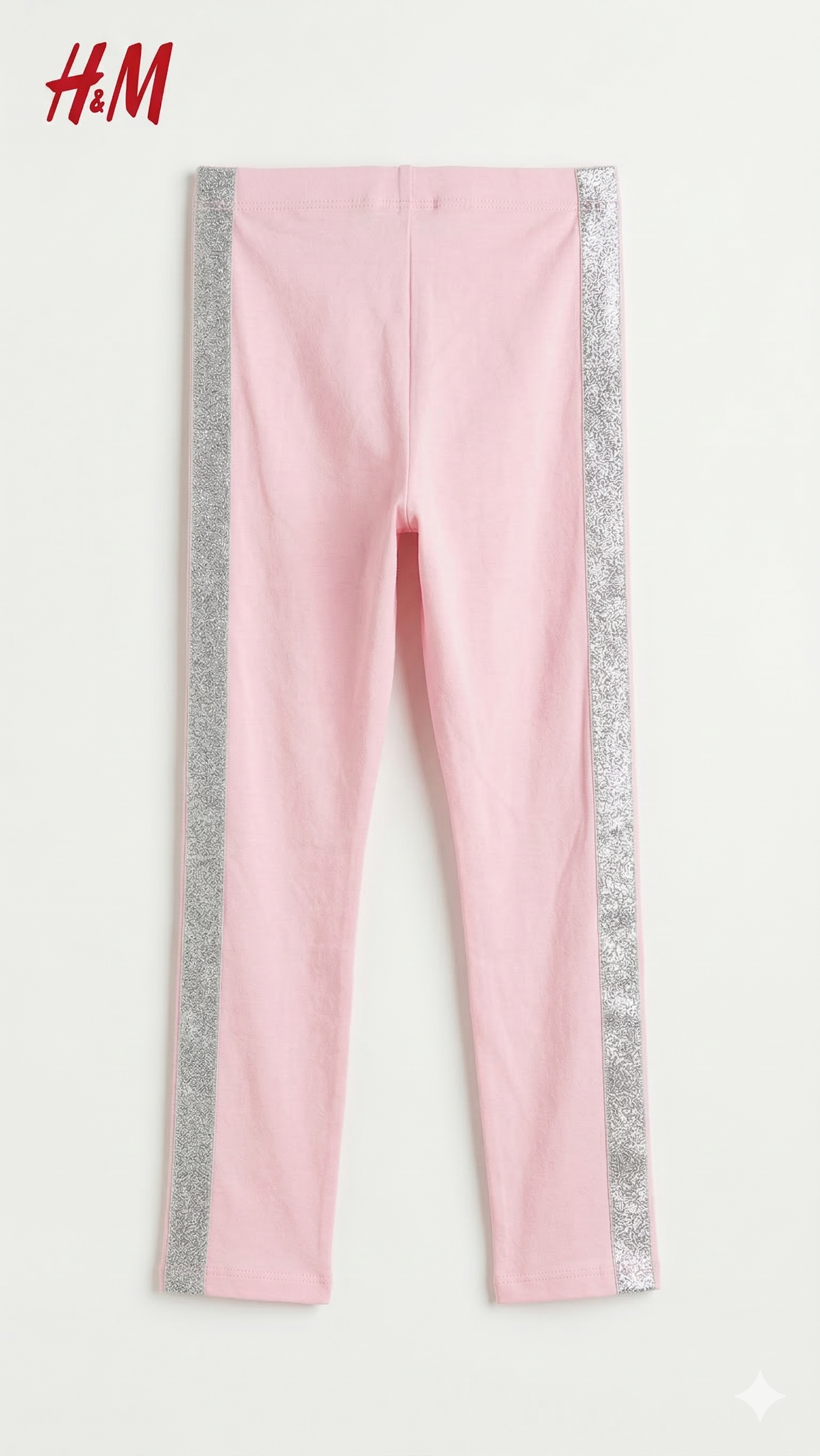 Pink Legging with side Silver Strips (BG-000516)