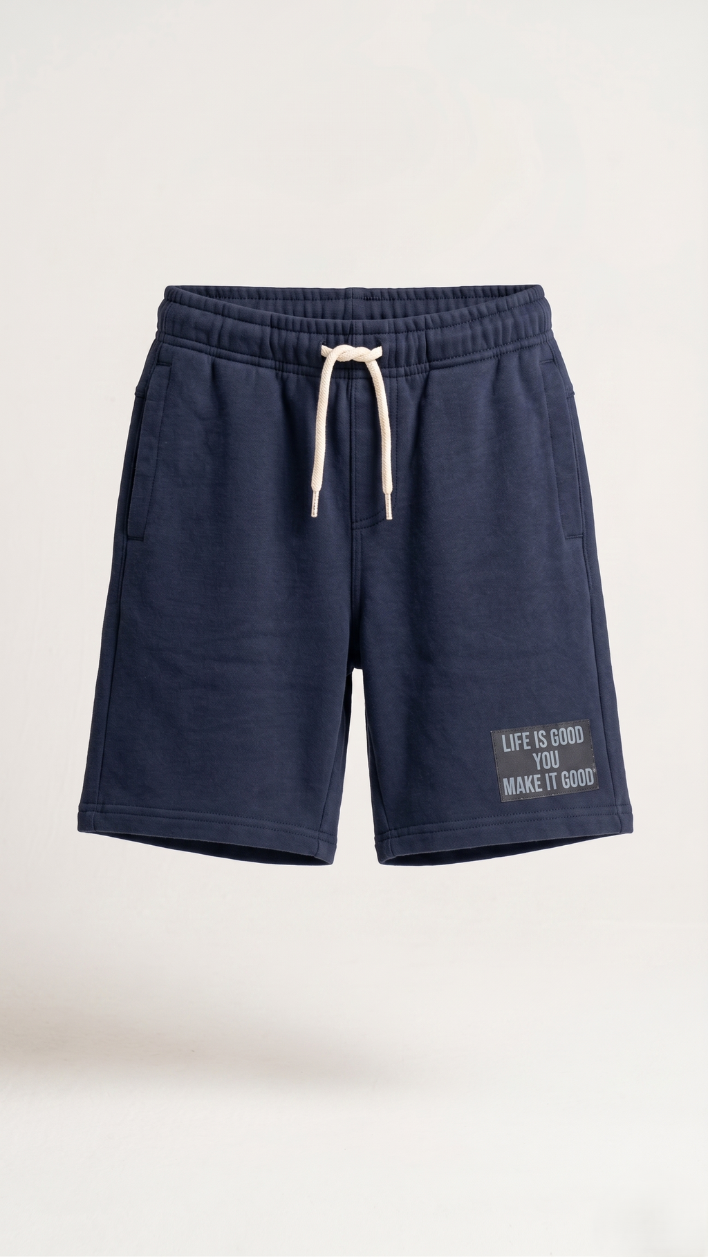 Boys Navy Cotton Graphic Shorts Casual Summer Wear Soft Fabric (BG-000545)