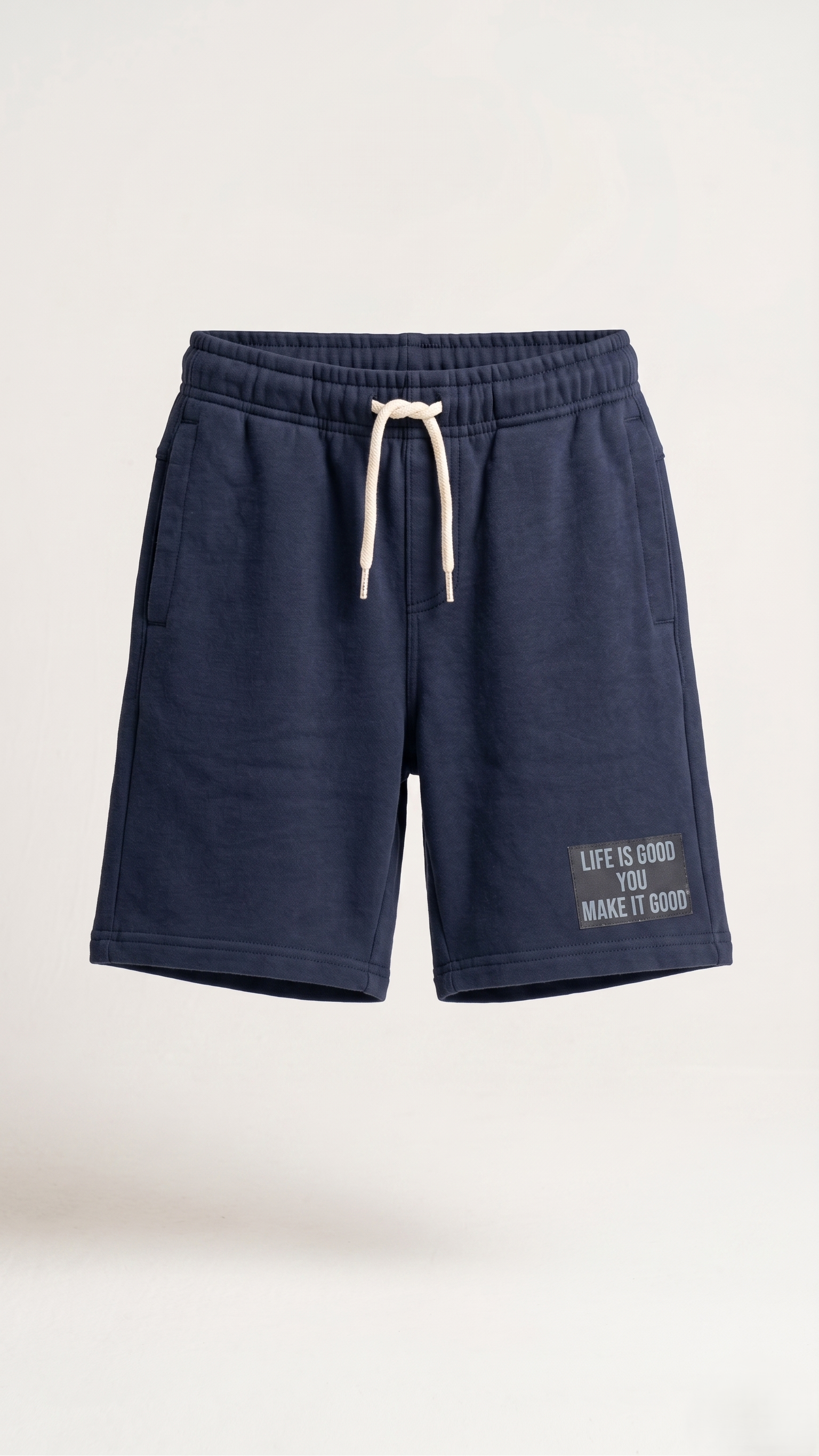 Boys Navy Cotton Graphic Shorts Casual Summer Wear Soft Fabric (BG-000545)