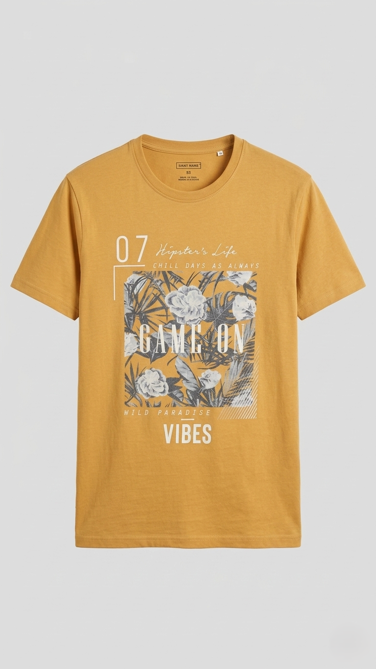 Game On" Wild Paradise Floral Summer Tee (BG-000655)