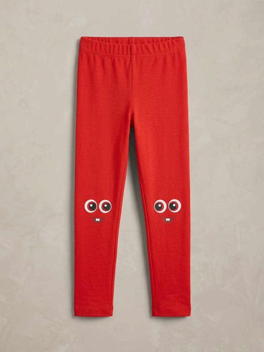 RED TIGHTS WITH EYES PRINT (BG-000801)