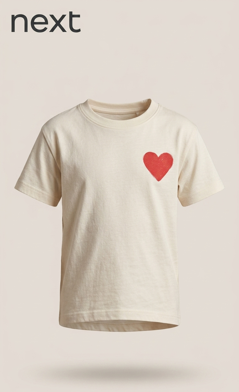 NEXT SKIN COLOUR BLOUSE WITH HEART PRINT ON IT (BG-000625)