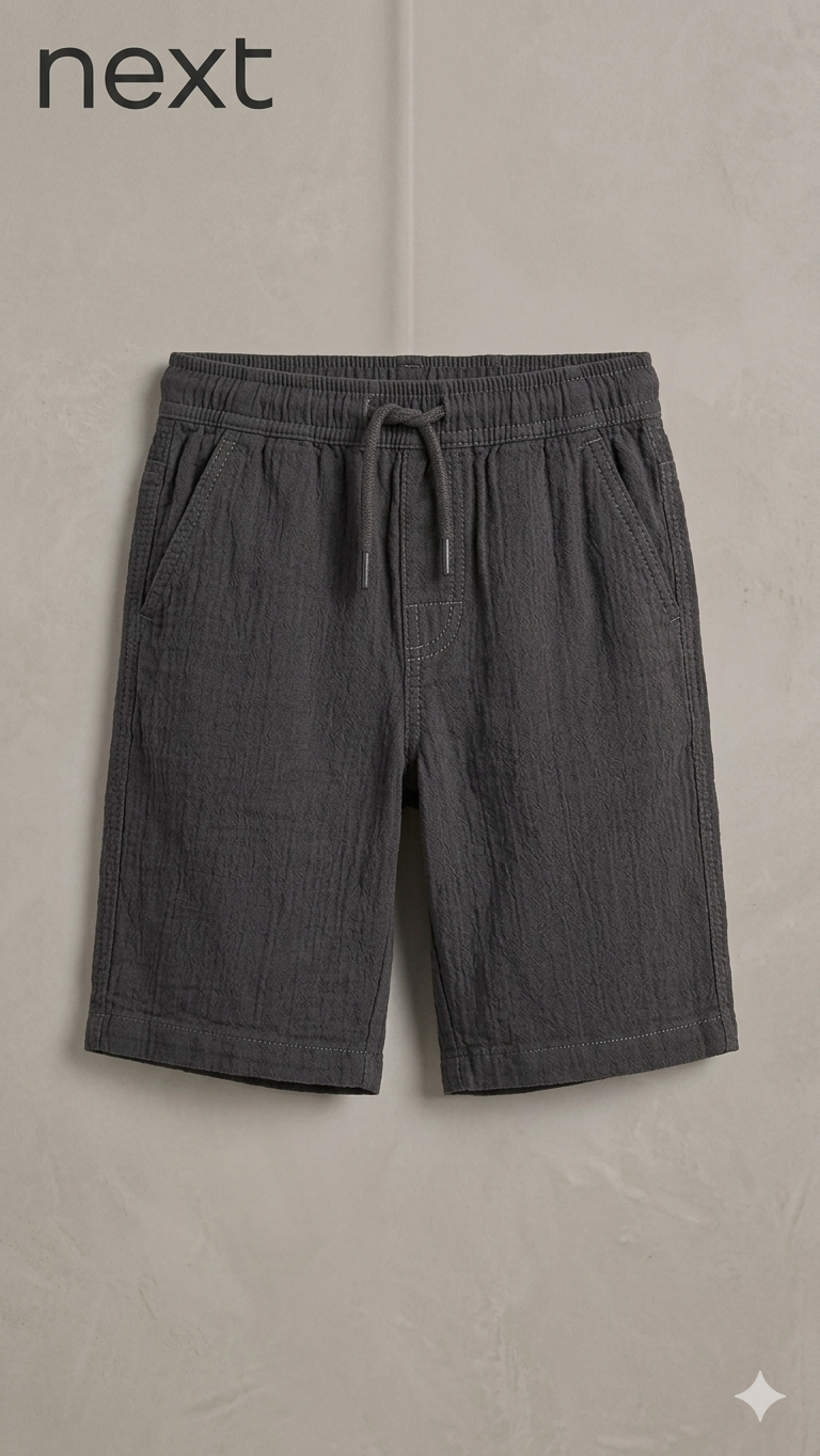 NEXT KNITTED NAVY BLUE SHORTS (BG-000600)