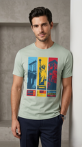 NYC Liberty Triptych Multi-Color Poster Art  (BG-000656)