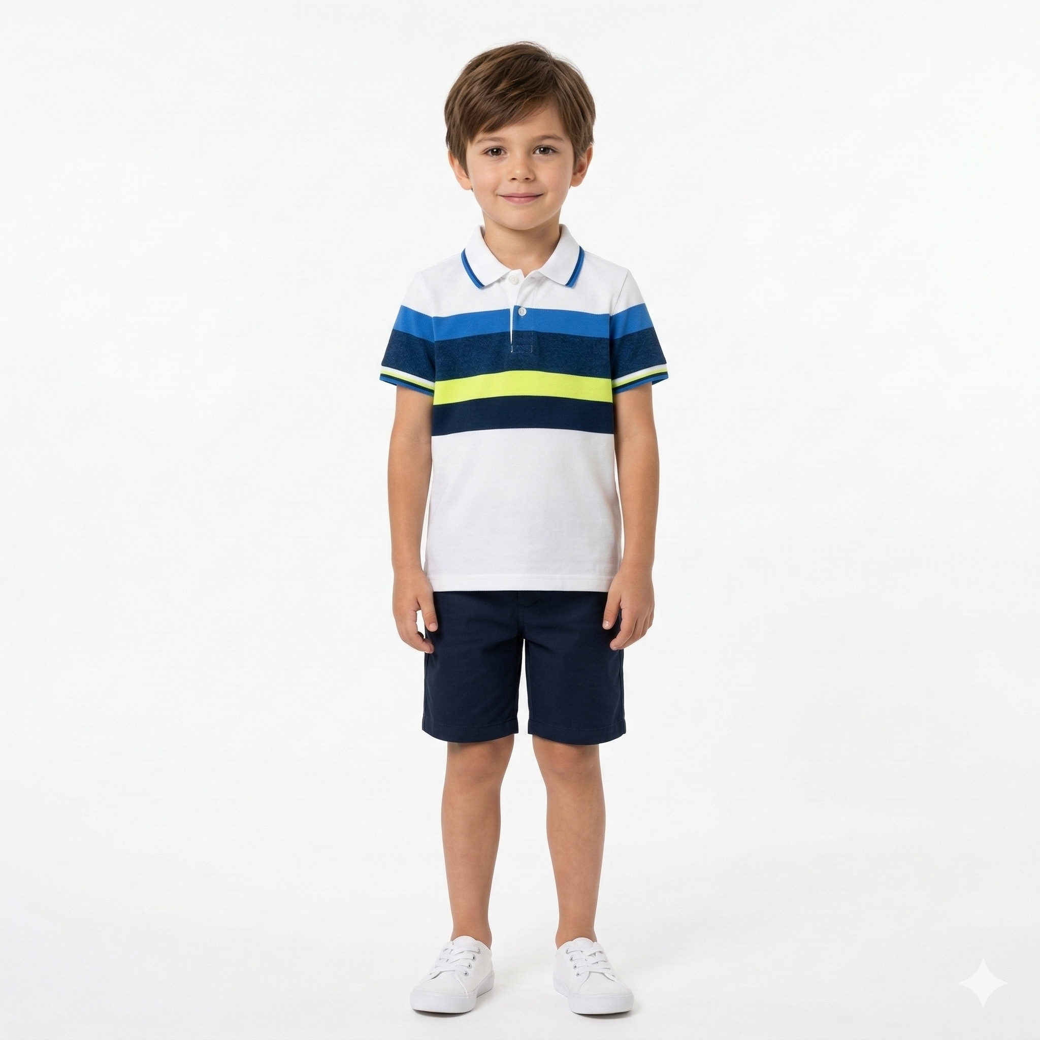 Boys Striped Polo Shirt (BG-000408)
