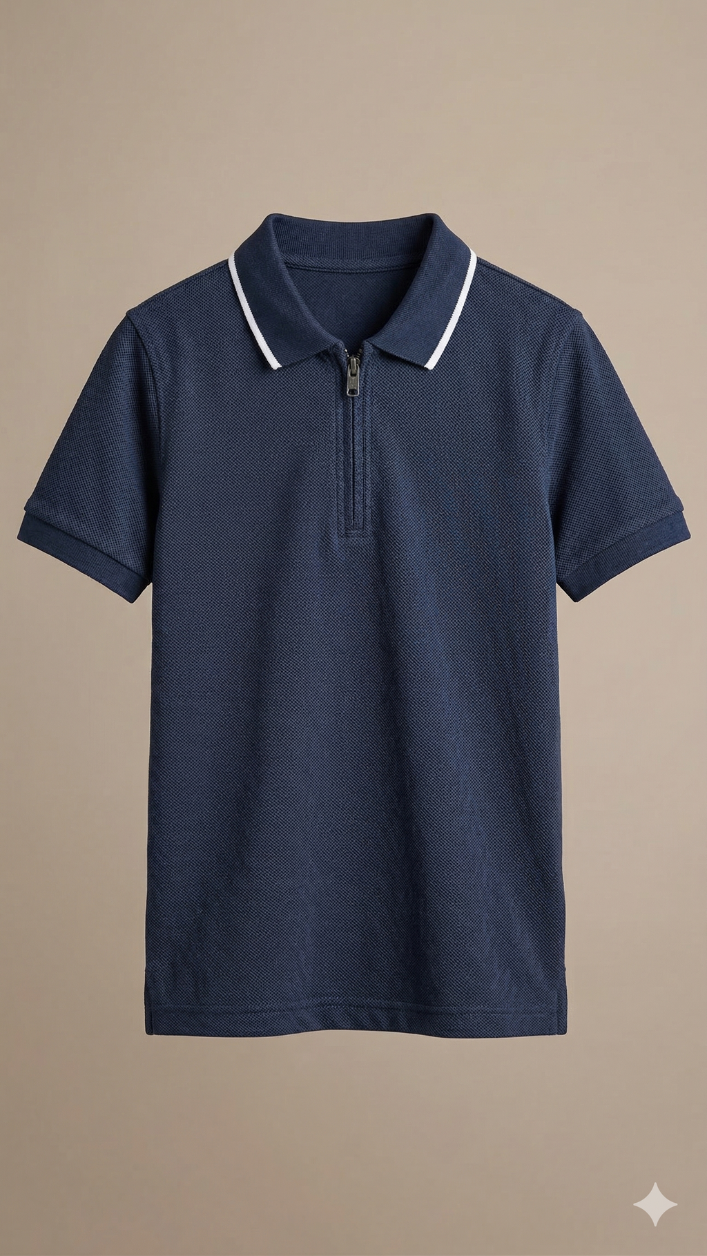 dark blue polo knitted   BG-000473