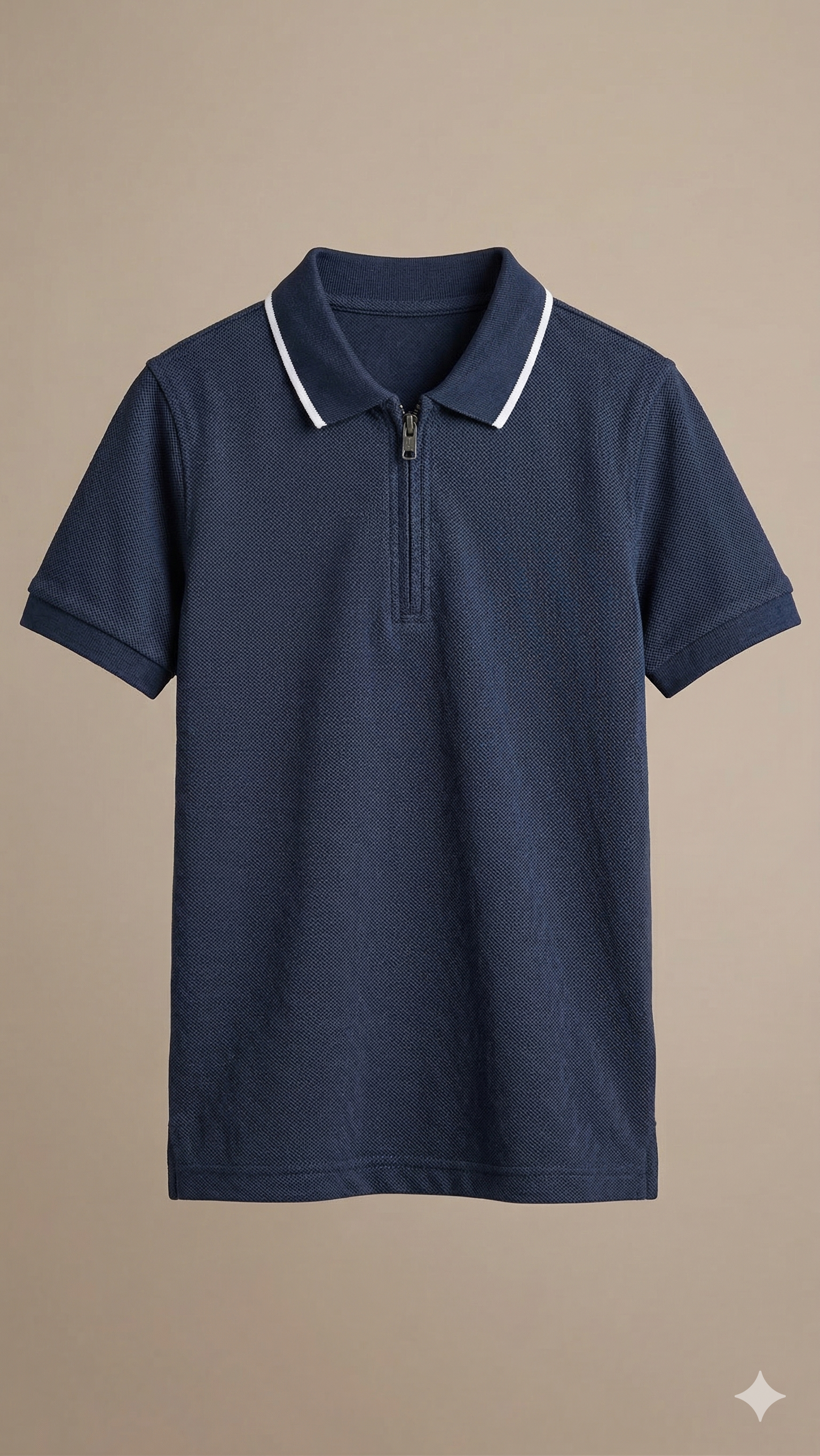 dark blue polo knitted   BG-000473