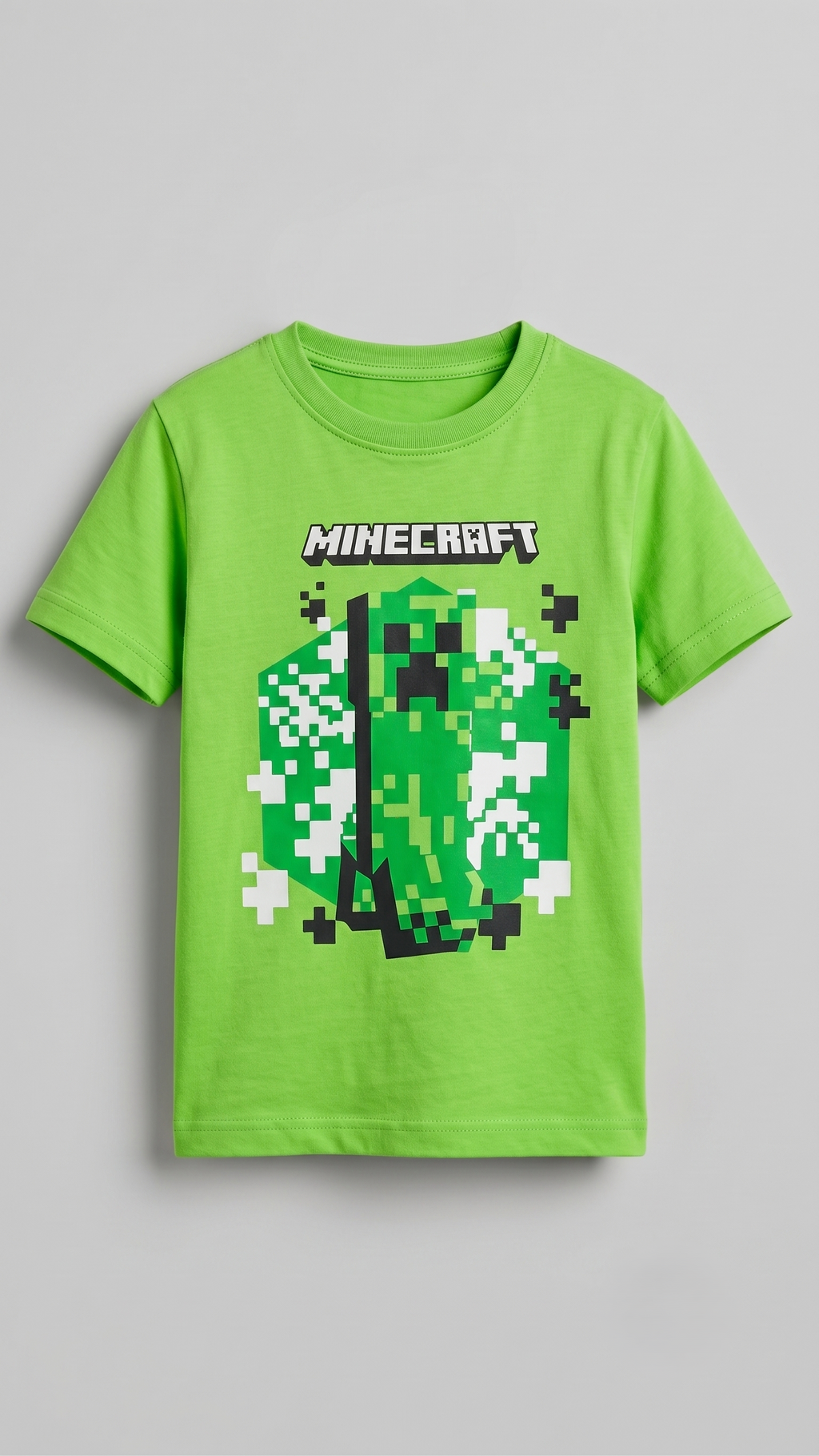 Boys' "Minecraft" Pixel Gamer Graphic T-Shirt - Green (BG-000773)