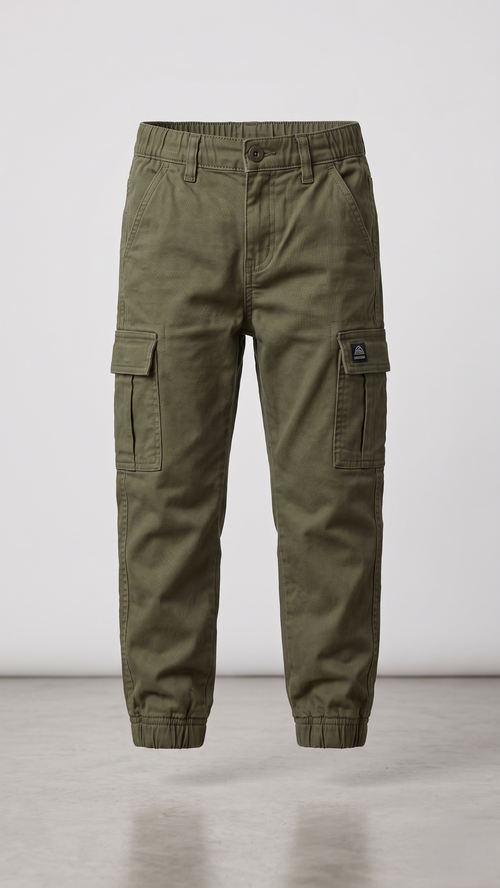 Army Green Cargo Jogger Pant (BG-000370)