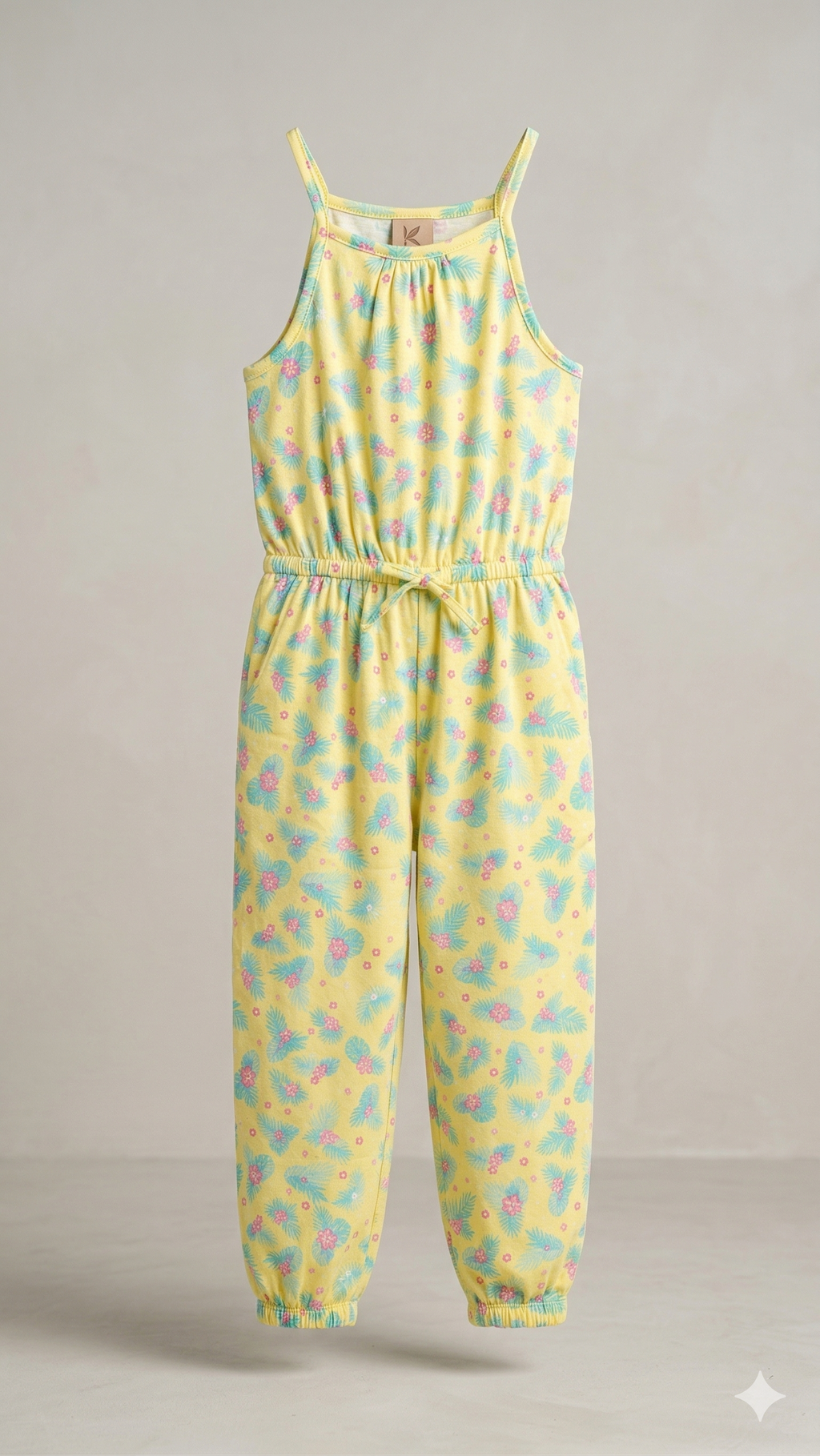 YELLOWJUMPSUIT WITH PLANTS   BG-000404