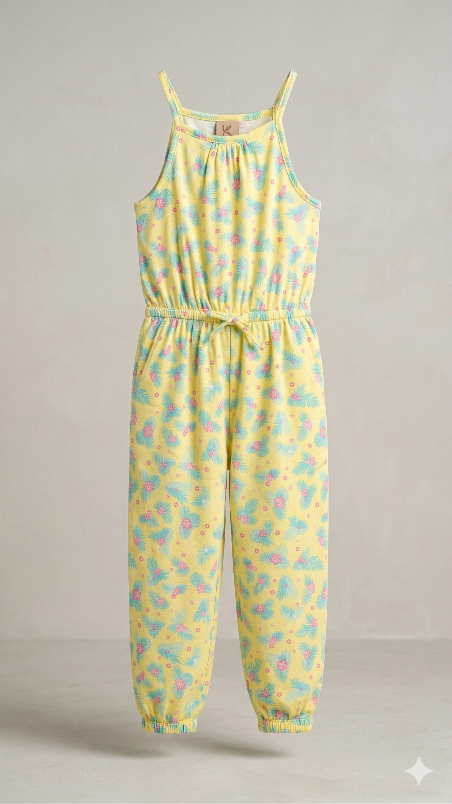 YELLOWJUMPSUIT WITH PLANTS   BG-000404
