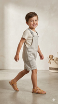 grey Romper     BG-000479
