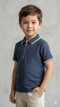 dark blue with zip   BG-000476