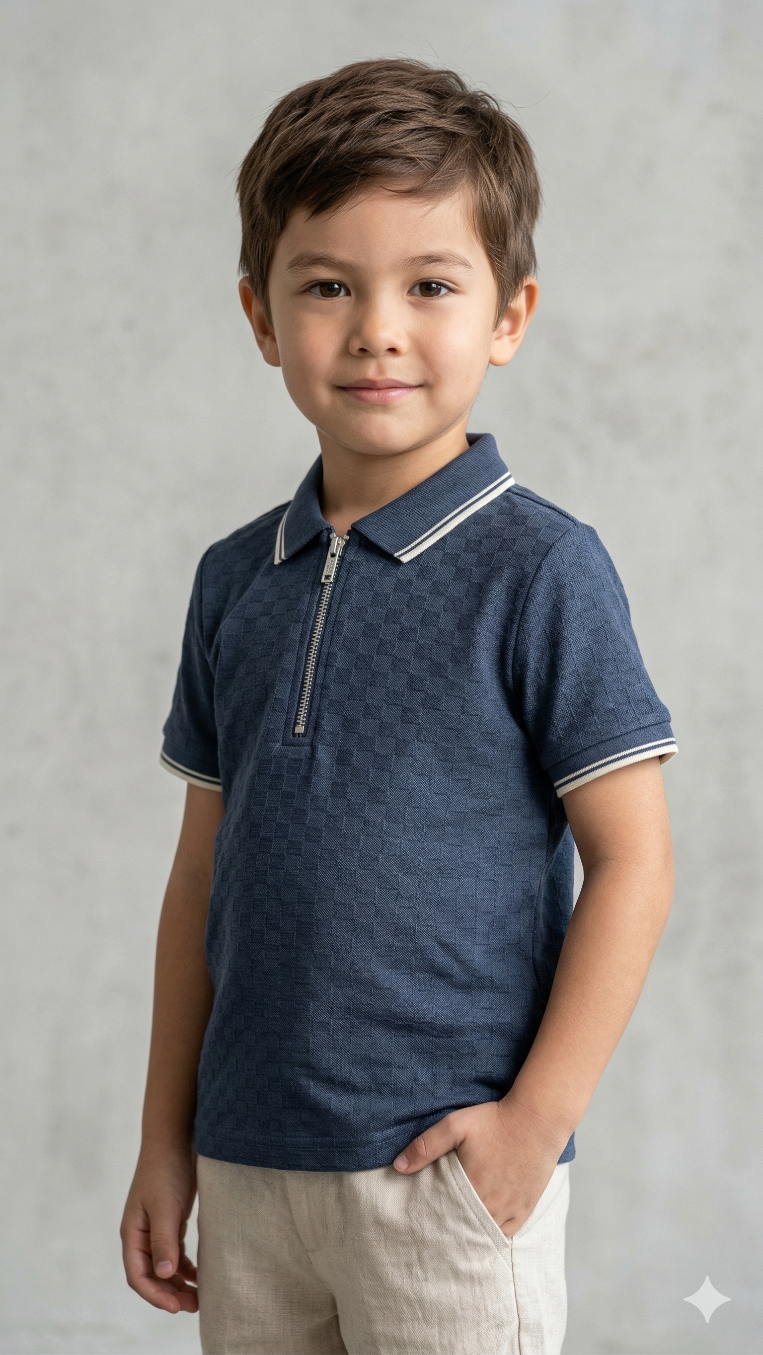 dark blue with zip   BG-000476