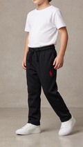 Black Polo Cotton Jogger Trouser (BG-000619)