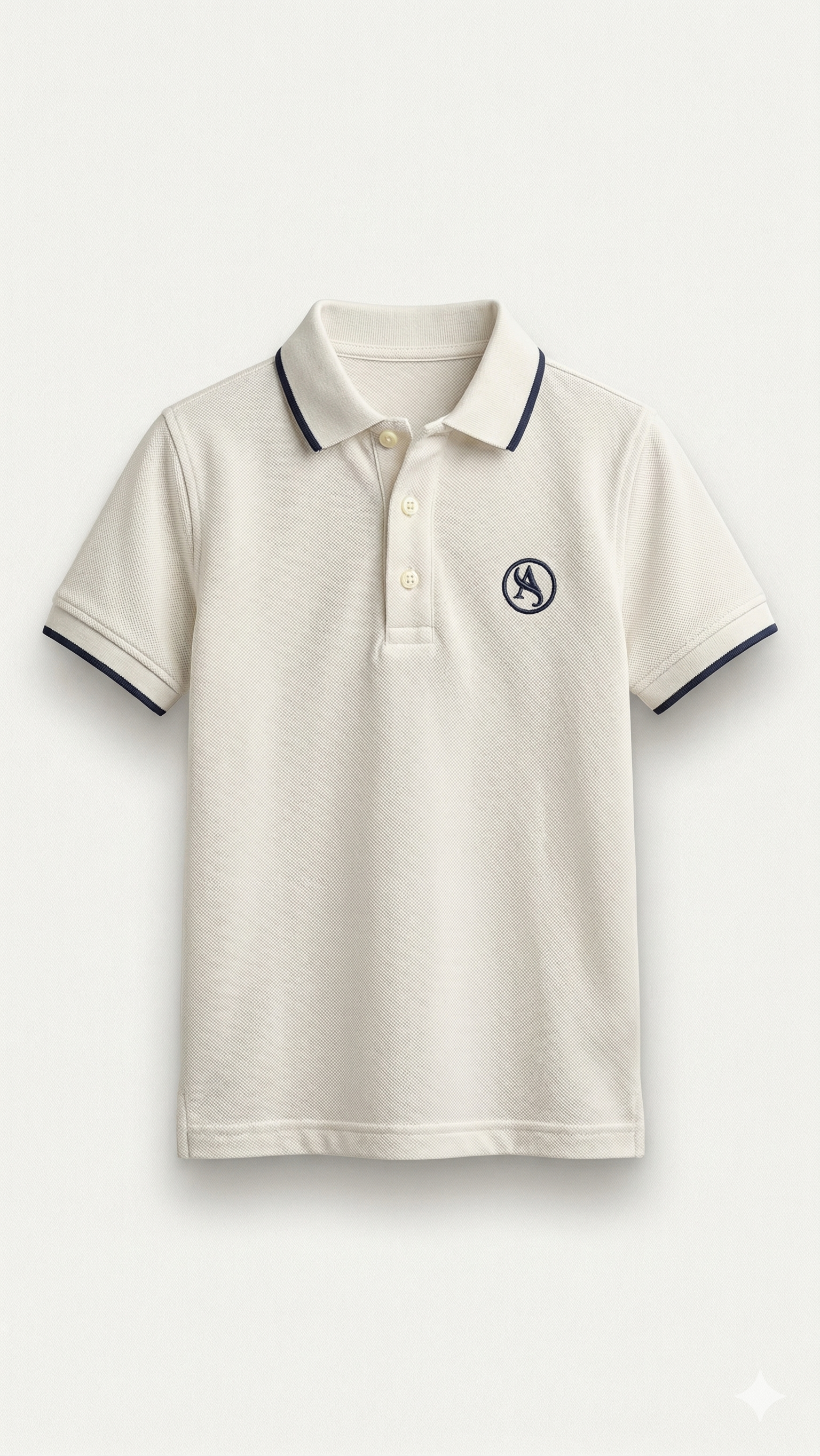 White polo style with chest A       BG-000461