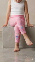 Hummingbird Floral Pink Leggings (BG-000515)