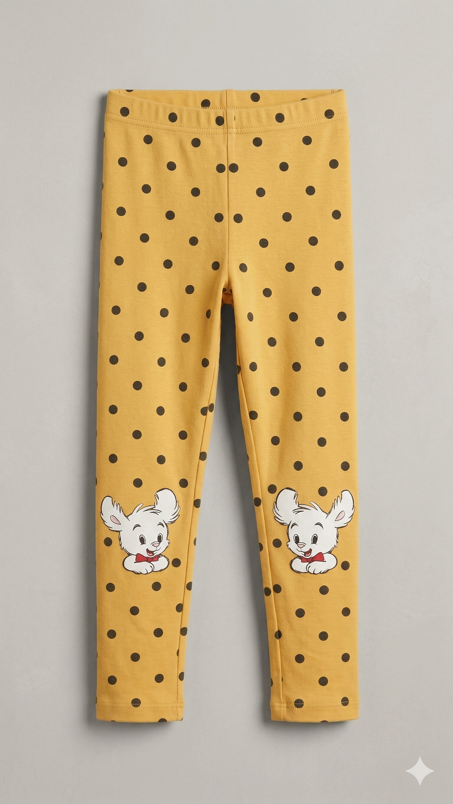 Yellow Polka Dot Character Leggings (BG-000528)