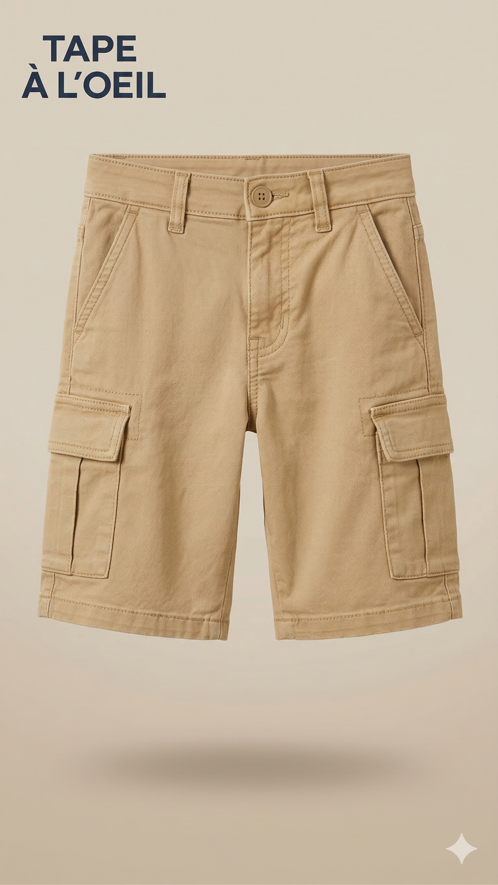 Cargo Shorts "Tape A Loeil" Brand     BG-000497