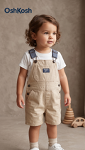 Classic Tan Canvas Shortalls (BG-000593)