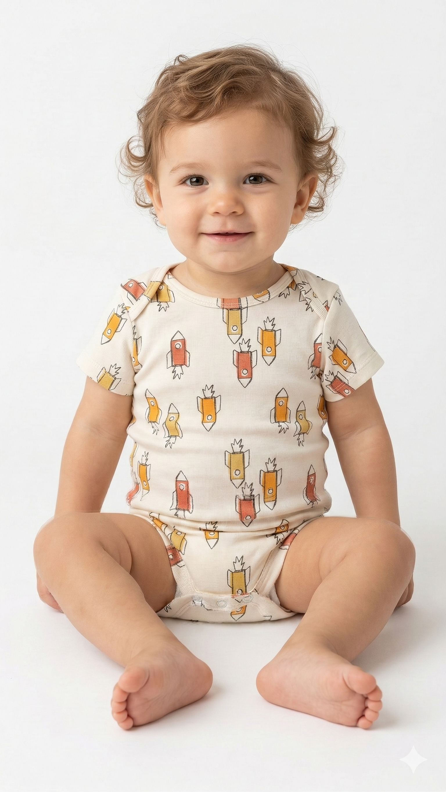 Off White Rocket Printed Bodysuit (BG-000413)