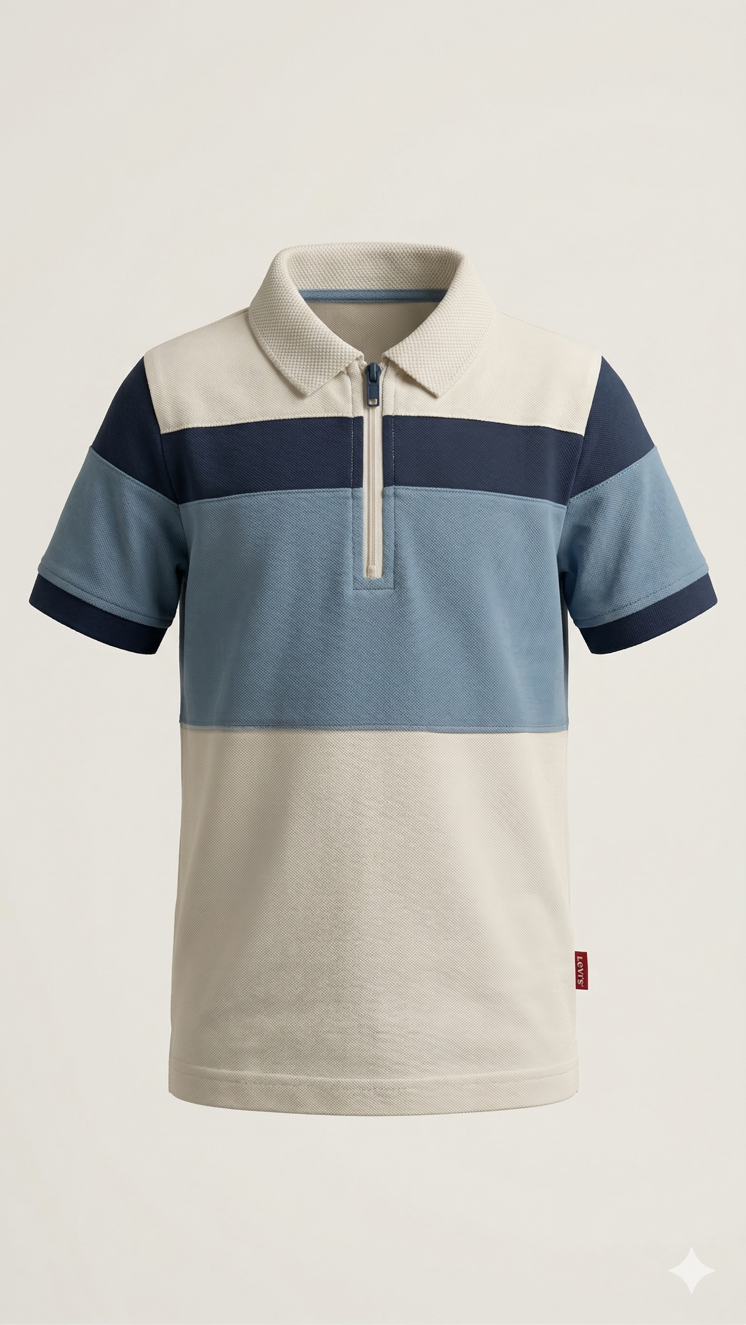 blue dark blue white polo   BG-000475