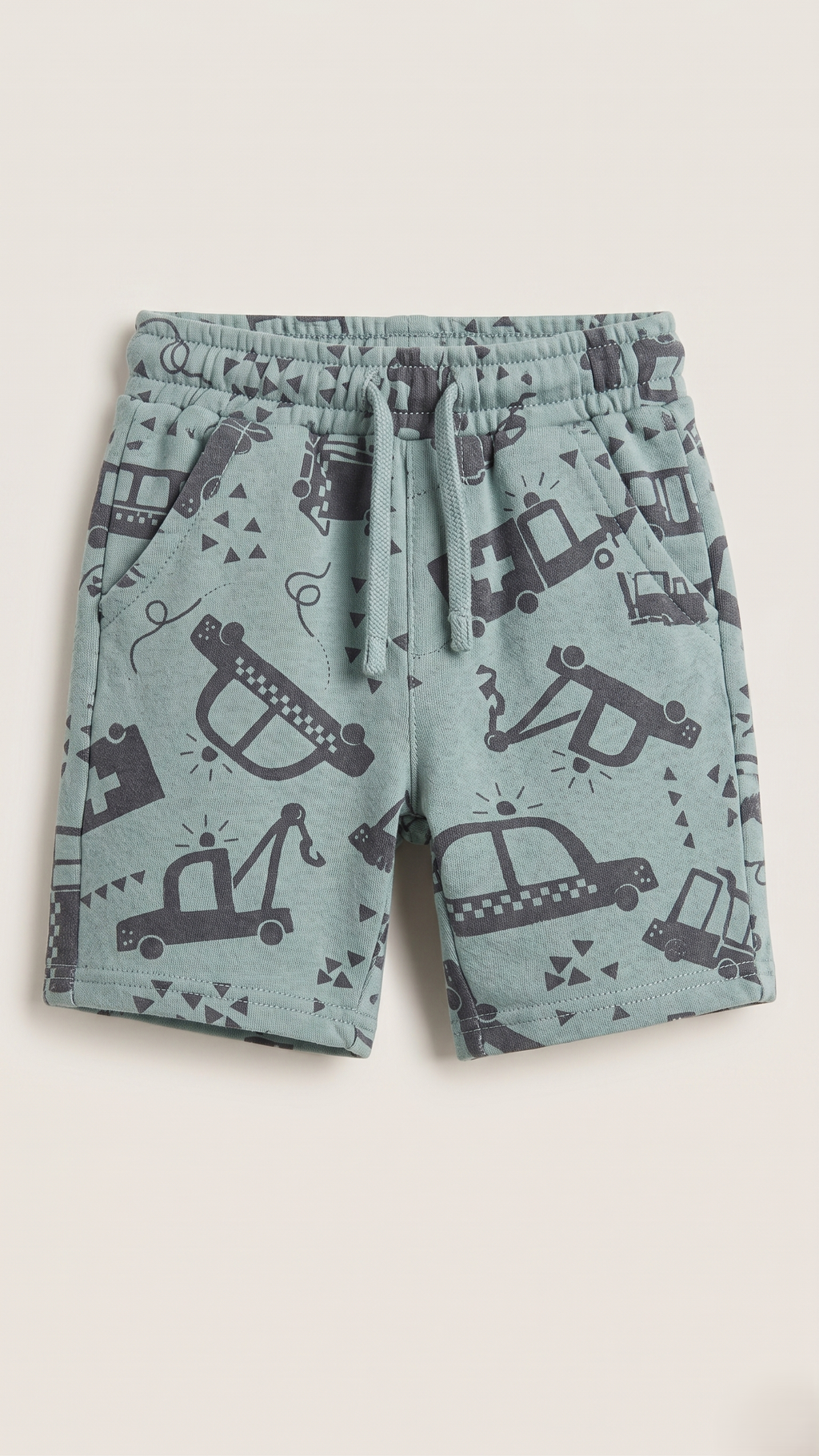 Boys Cars Printed Shorts Soft Casual Summer Kids Wear (BG-000542)